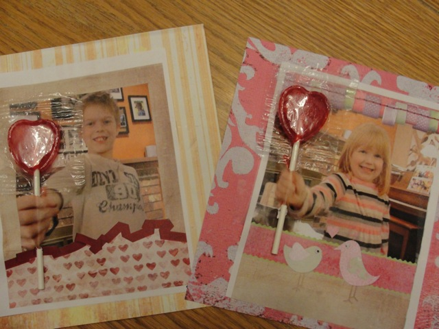 Home made valentine cards